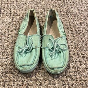 Sanuk turquoise Canvas Sneakers